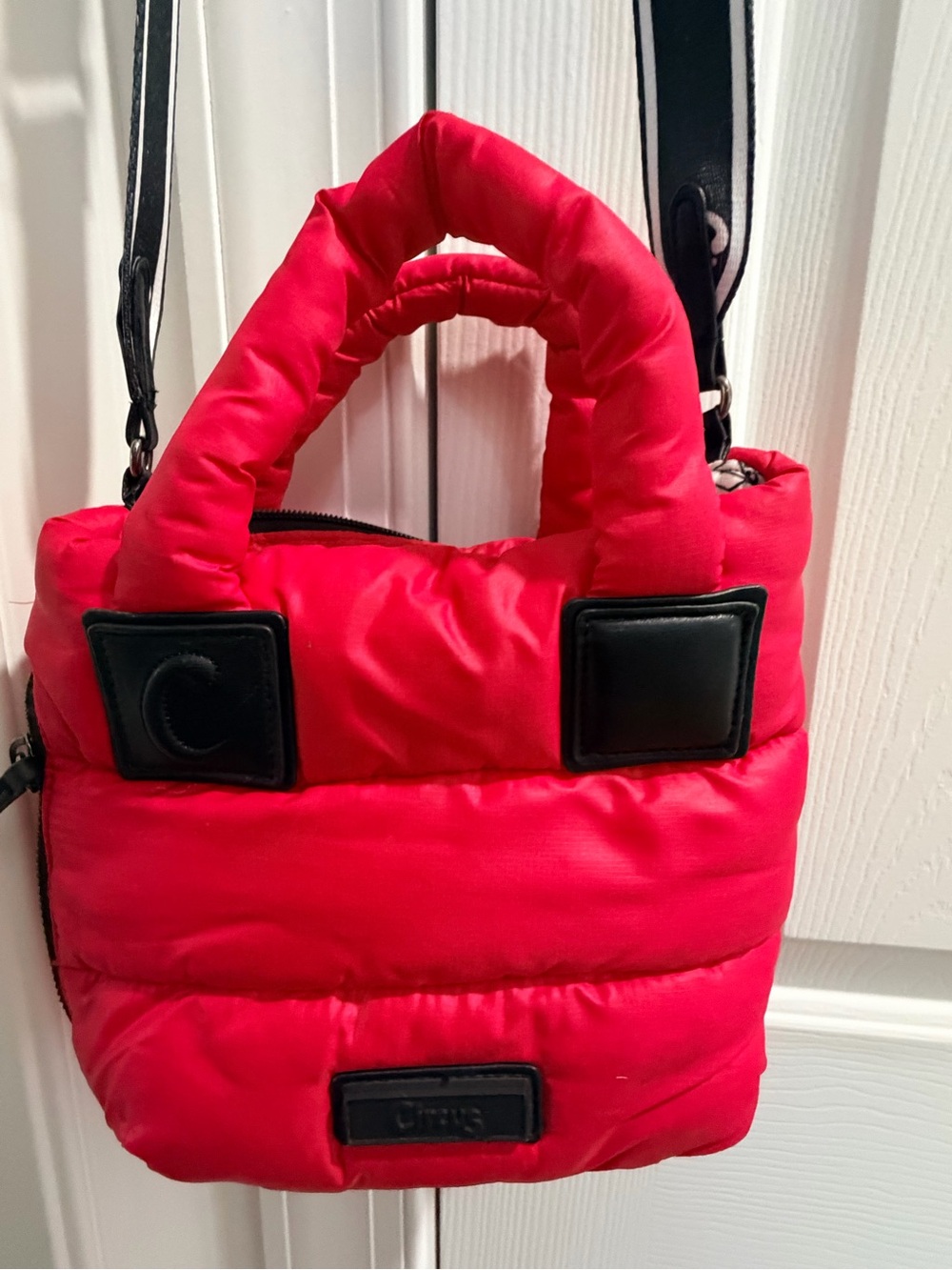 Circus Sam Edelman crossbody Red Quilted Puffer